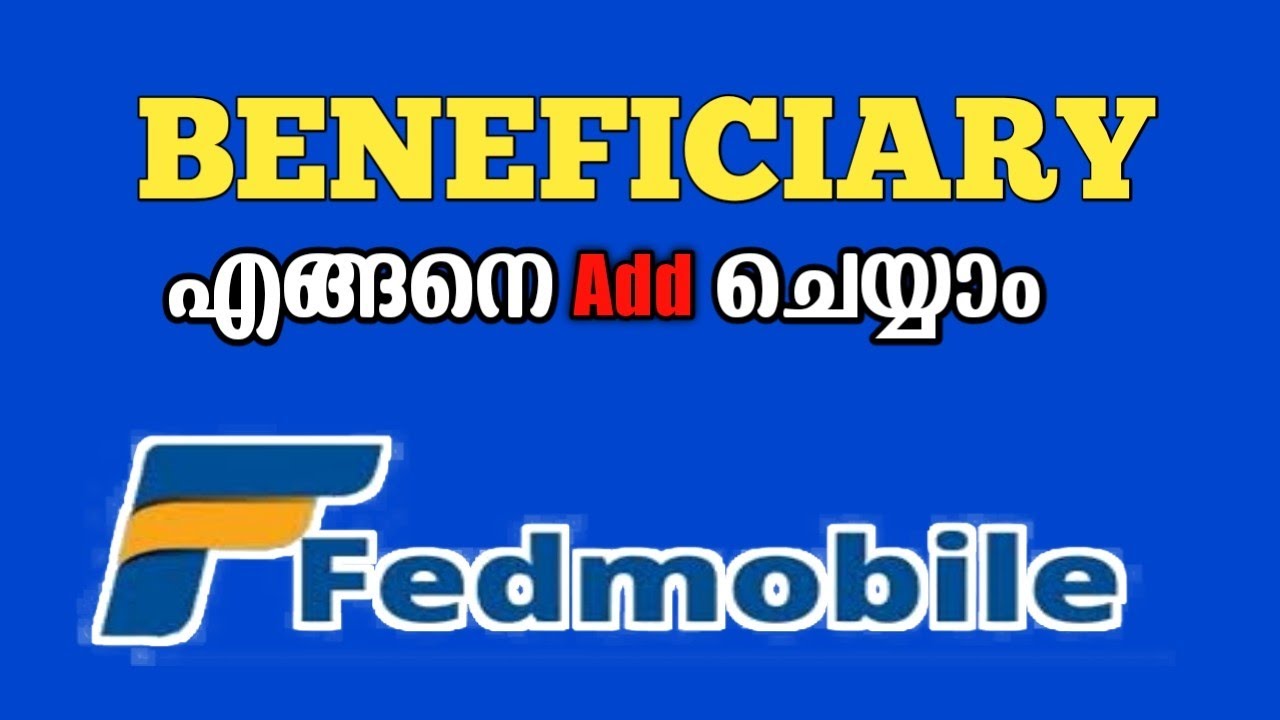 How to Add Beneficiary in Fedmobile | Fedmobile Add Beneficiary @all4goodofficial