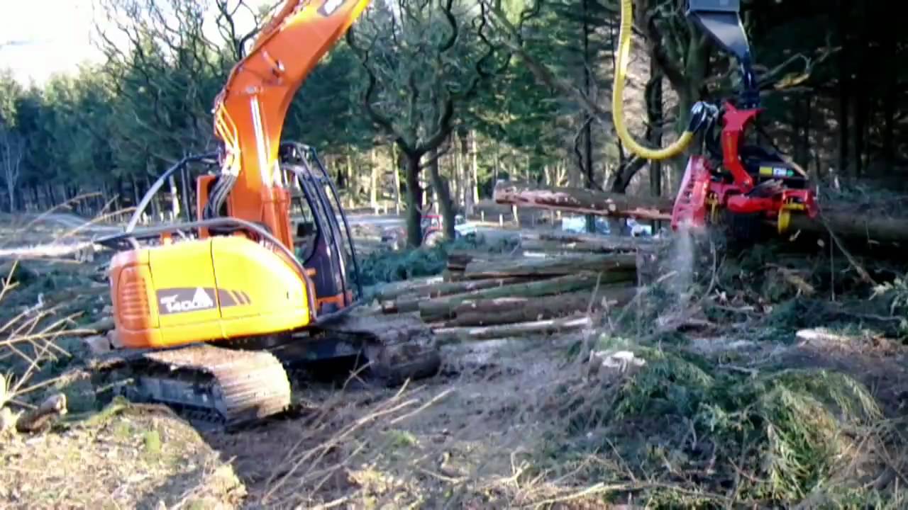 Doosan DX140LCR with SP 561LF HARVADIG