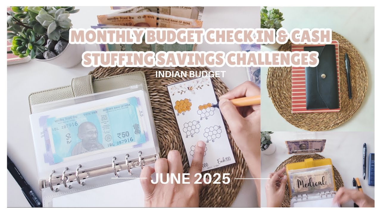✨LETS DO SAVINGS CHALLENGES WITH SAVED MONEY✨ I INDIAN 9-6 JOB I JUNE 2025 MONTHLY BUDGET CHECK IN