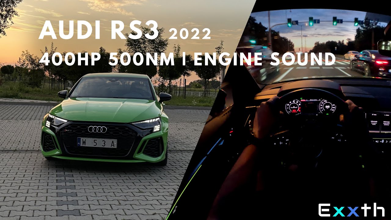 Night drive | 2022 Audi RS3 Sedan [2.5 400hp 500nm 7-Speed Automatic DCT] | POV | engine sound