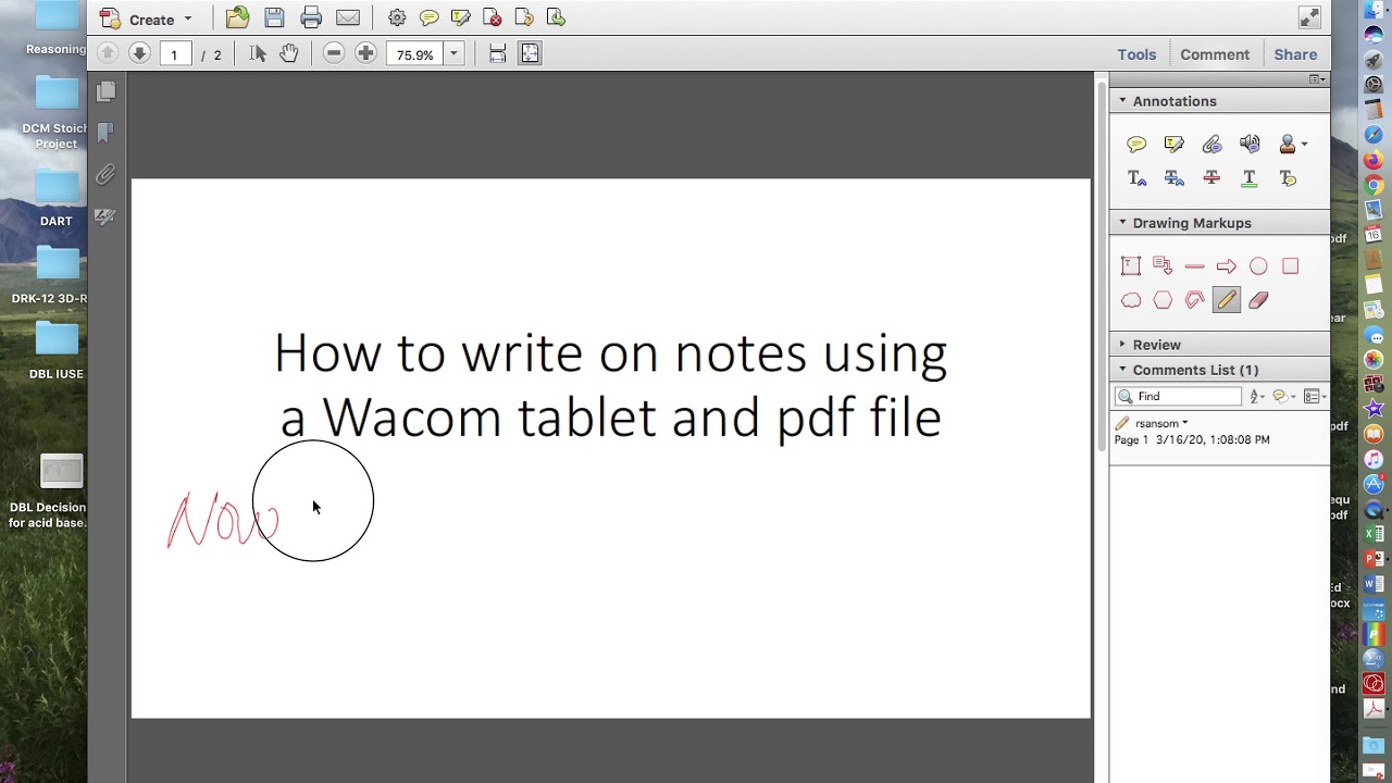 Tablet Writing for Lecture