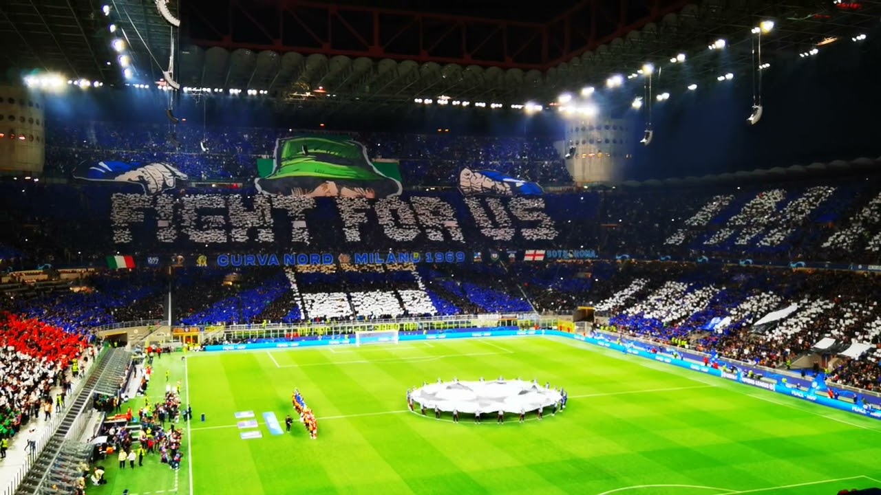 INTER - BENFICA 3-3 COREOGRAFIA CHAMPIONS