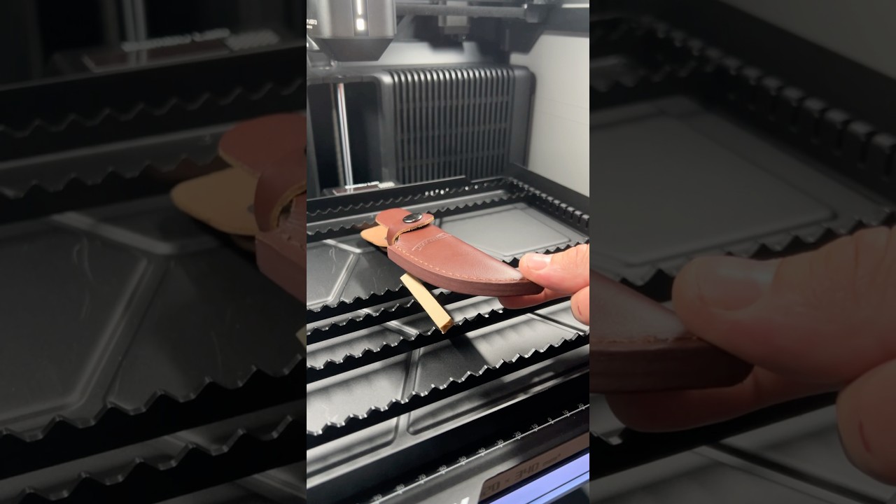 Наш первый лазерный тест H2S🤩#layerworks #3dprinter #laser #leather #3dprinting