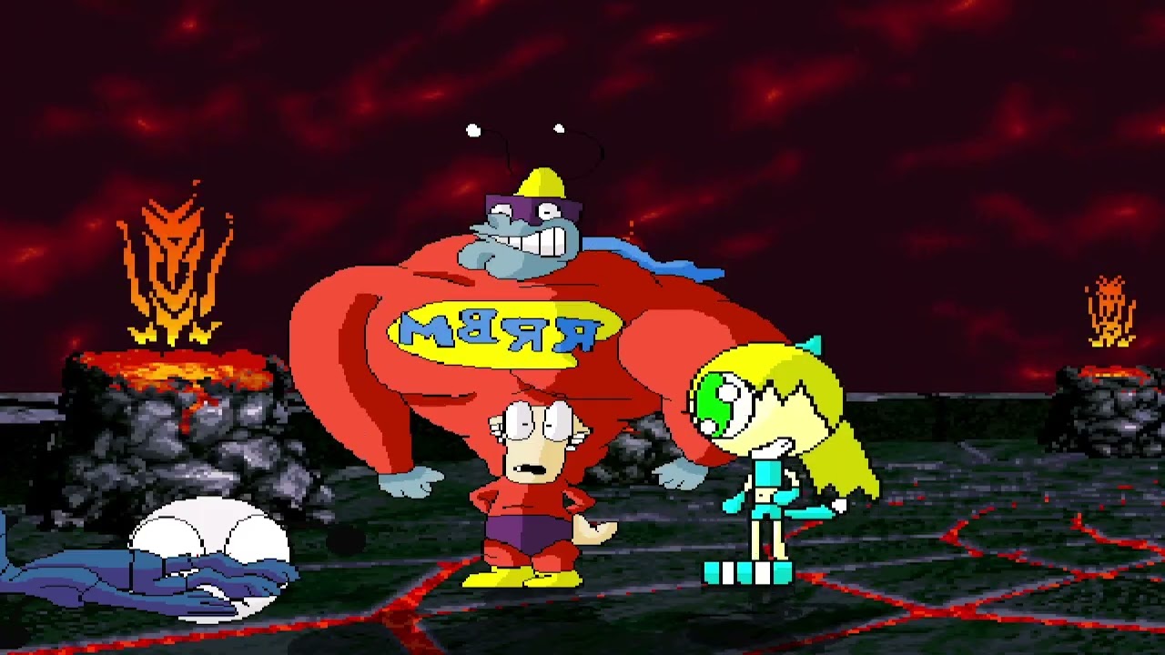 KOF MUGEN Tag Team Megaten & Blue Aardvark vs Sago  & Rocko
