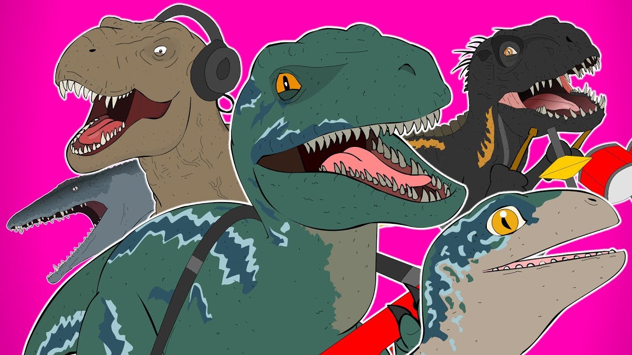 ♪ JURASSIC WORLD FALLEN KINGDOM THE MUSICAL REMIX - Animated Song