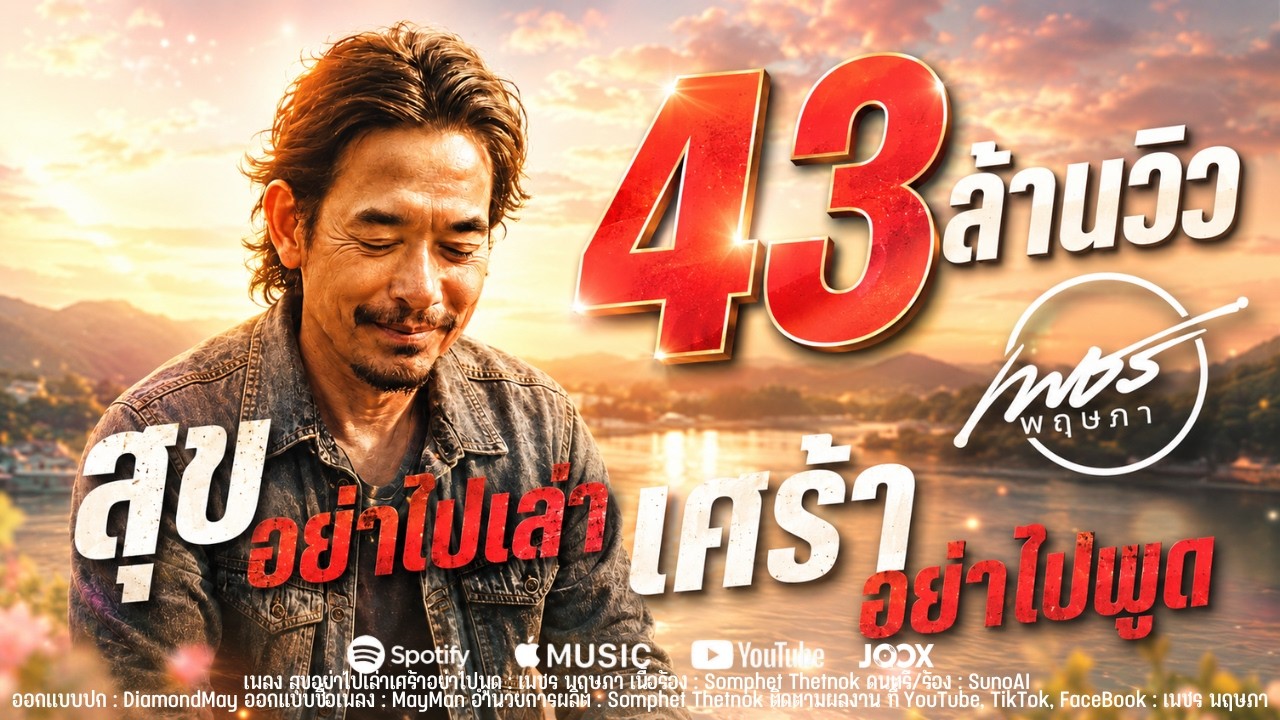 สุขอย่าไปเล่าเศร้าอย่าไปพูด | เพชร พฤษภา | Official Music Video
