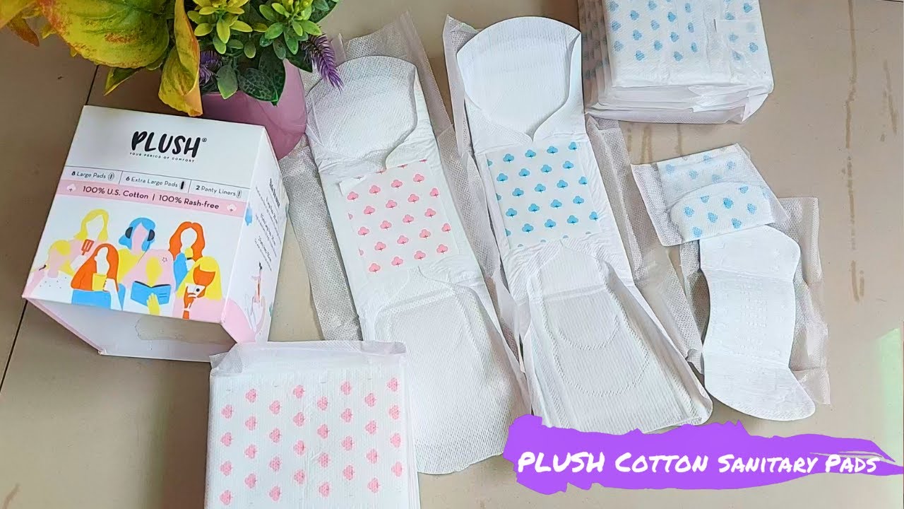 Plush 100% Pure US Cotton Ultra-Thin Rash Free Natural Sanitary Pads? Full Review !