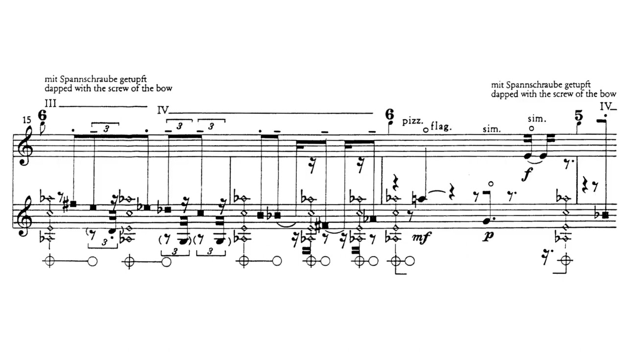Helmut Lachenmann - Toccatina for solo violin