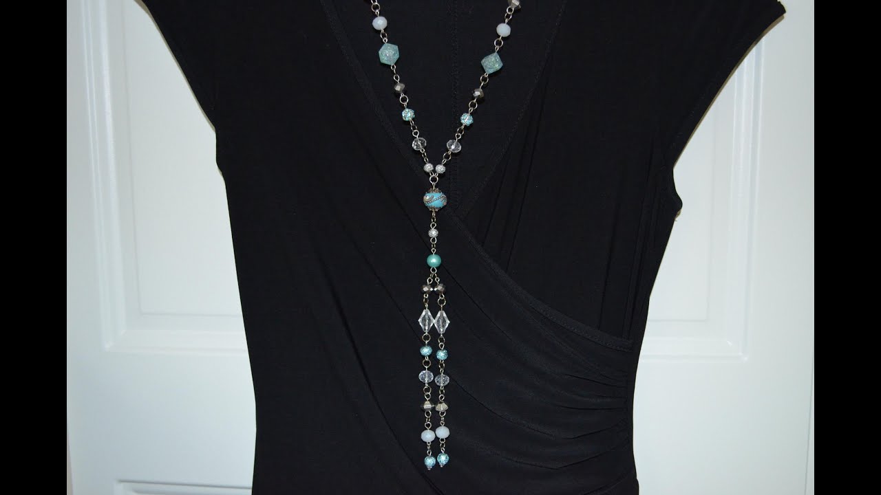 Jewelry Tutorial DIY Aquarius Necklace