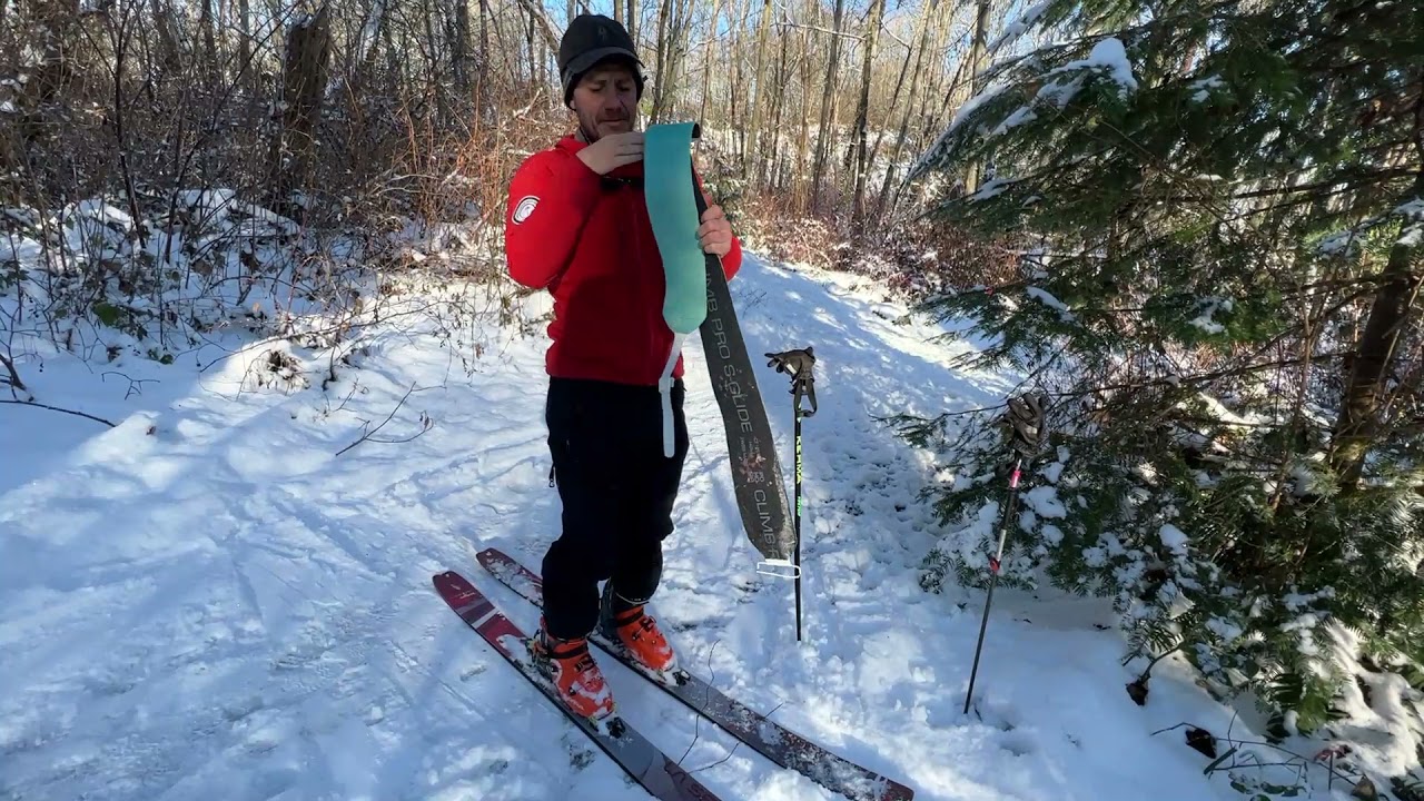 Pulling skins off your backcountry skis