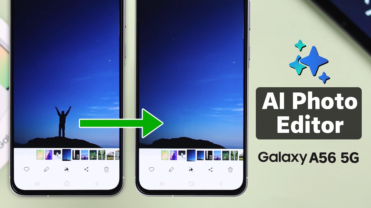 How to Use AI Photo Editor on Galaxy A56 5G!