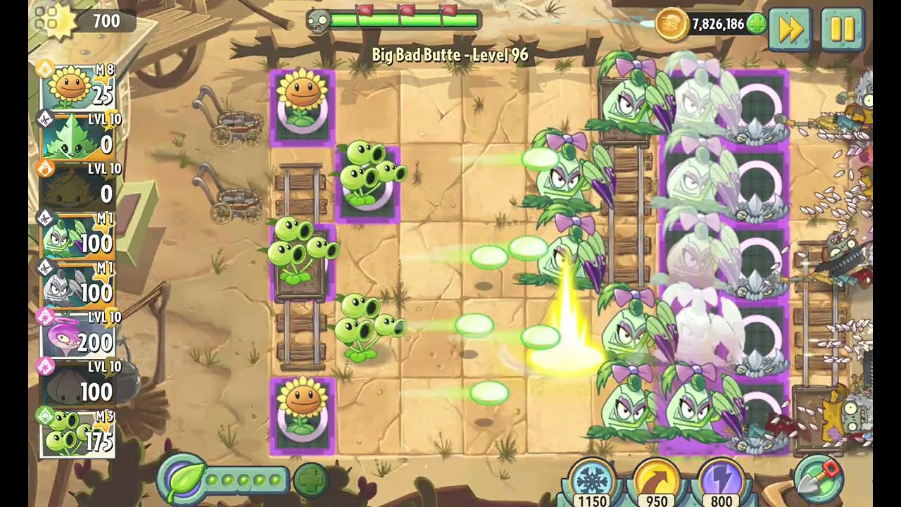 Plants Vs Zombies 2: Big Bad buttle nivel 96 #zombies #games #plantsvszombies #pvz #jump