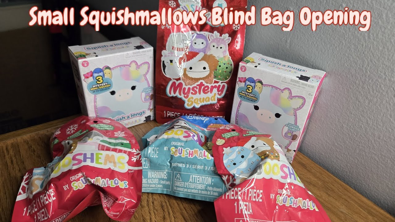 Распаковка маленьких плюшевых игрушек Squishmallows в непрозрачных пакетиках | Squooshems, Squish...