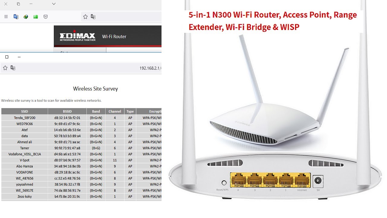 شرح أعدادات أكسس  Access Point Range Extender Wi-Fi - EDIMAX