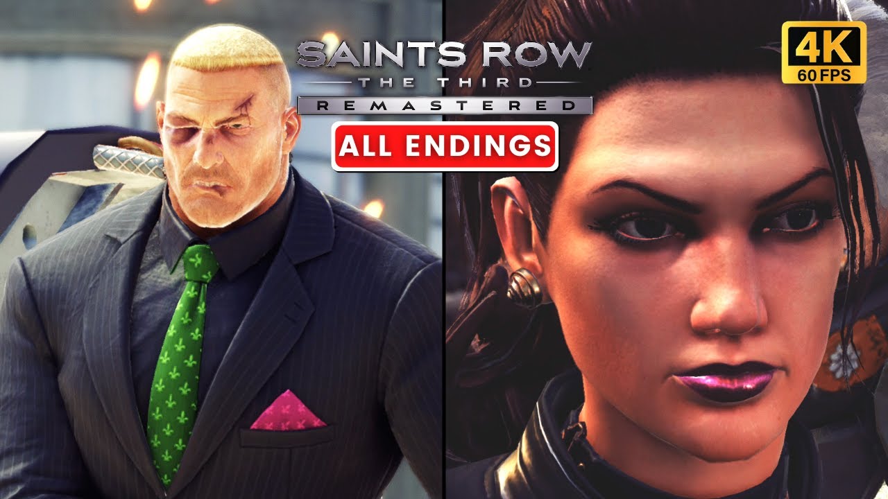 SAINTS ROW: THE THIRD REMASTERED Final Mission & All Endings (PS5 4K 60FPS)