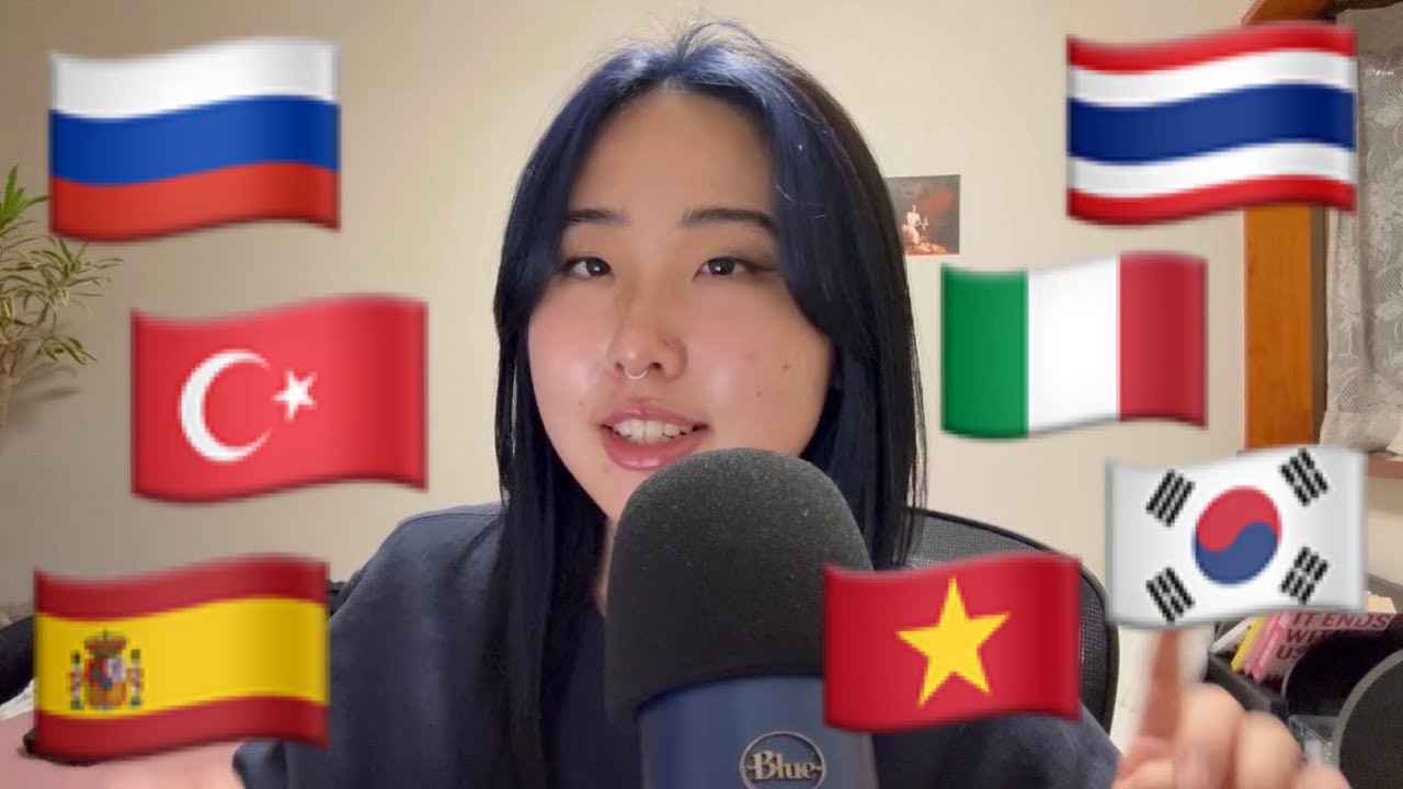 ASMR🌏 CAN YOU GUESS THE LANGUAGE? PT2