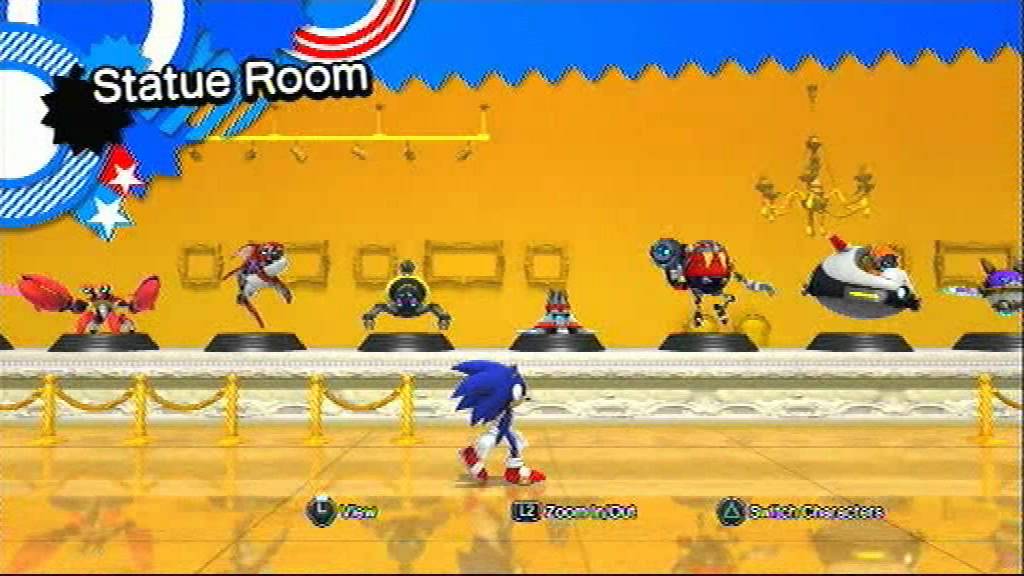 Sonic Generations - All secret statues (Passwords included)