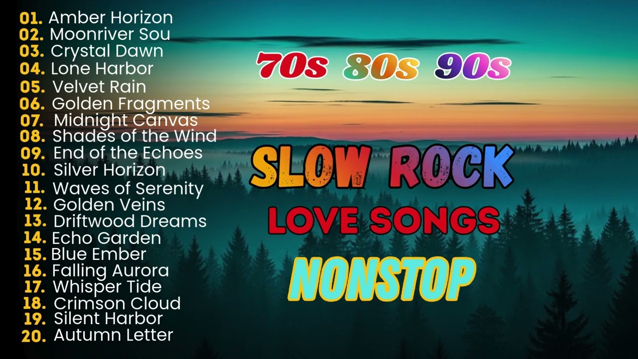 Slow Rock Love Songs Collection 70s 80s 90s | Classic Romantic Rock for Deep Feelings