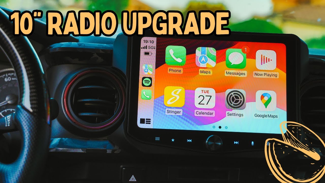 Toyota Tacoma radio upgrade 