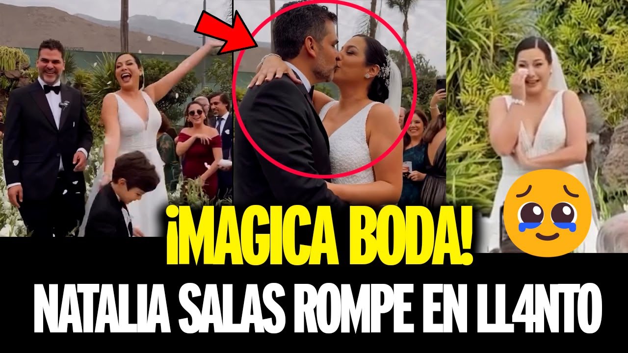 Natalia Salas se quiebra de emoción al llegar al altar en su mágica boda religiosa con Sergio Coloma