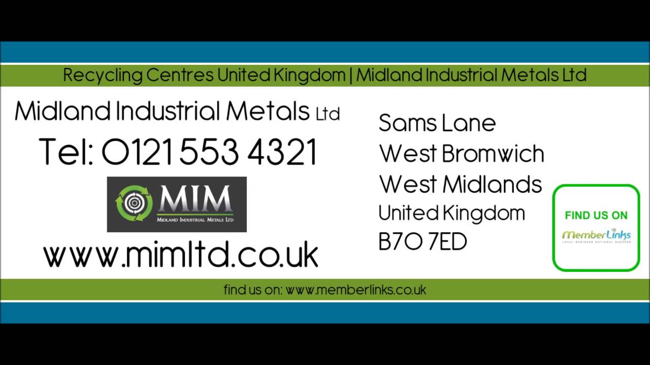 Recycling Centres United Kingdom | Midland Industrial Metals Ltd