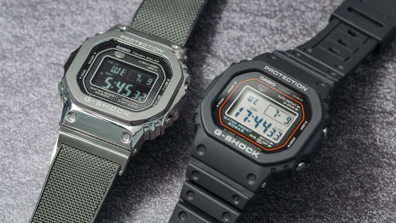 Is this truly the BEST G-Shock Square to Own? Casio G-Shock Battle | DW5000R vs GMWB1000