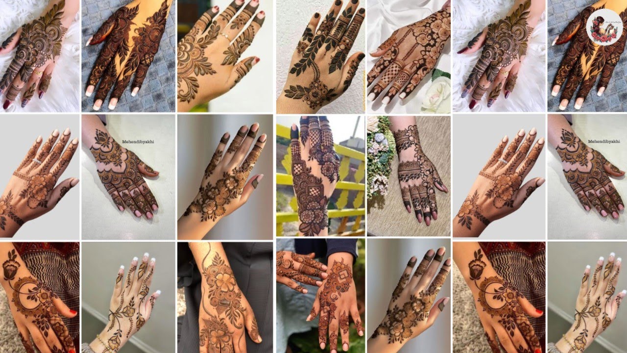 Back hand mehndi design simple easy and beautiful latest mehndi design flower mehndi design 2026