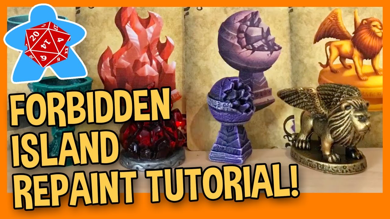 HOW TO PAINT FORBIDDEN ISLAND GAME COMPONENTS - Repaint Tutorial