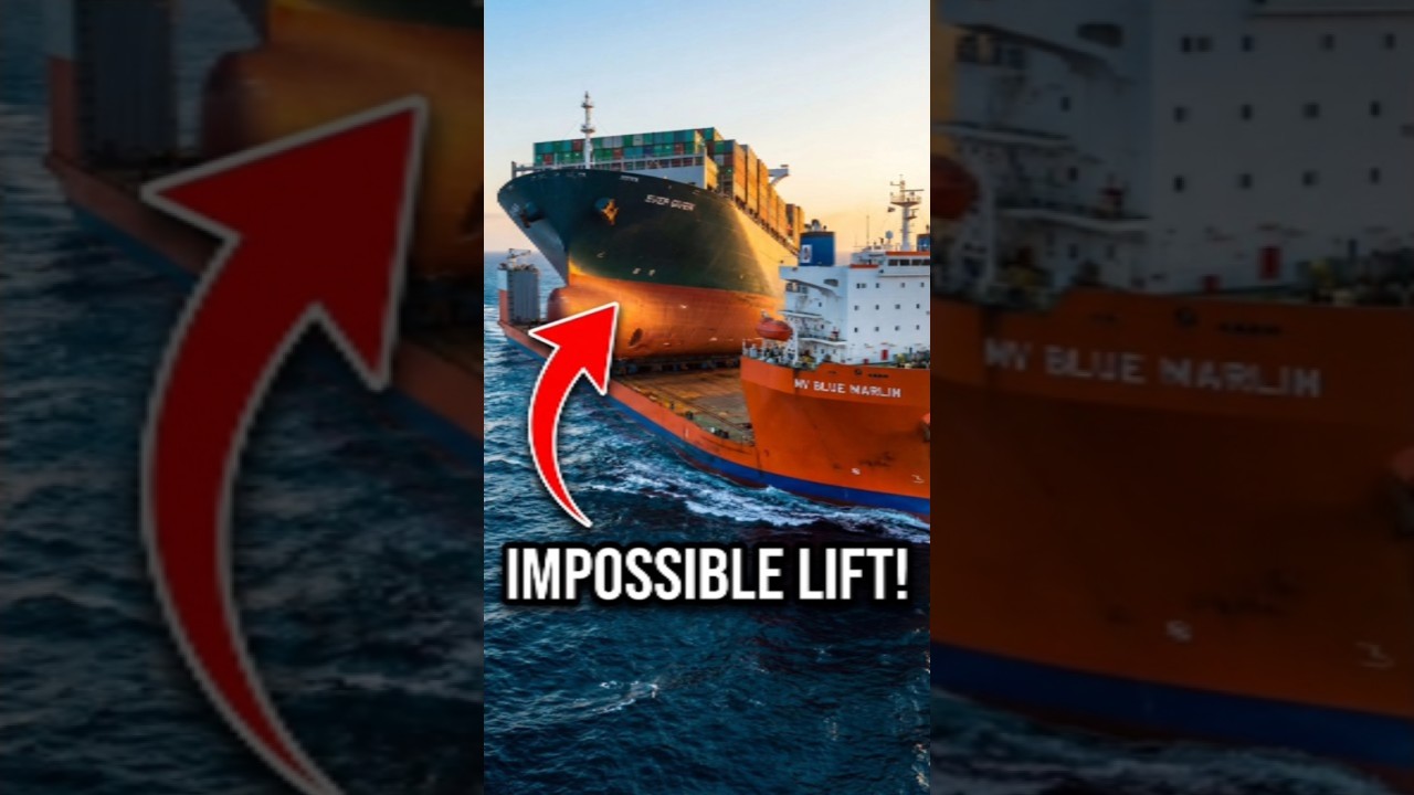 Why This Ship Sinks On Purpose? (The Semi-Submersible Secret) #shorts  #ocean