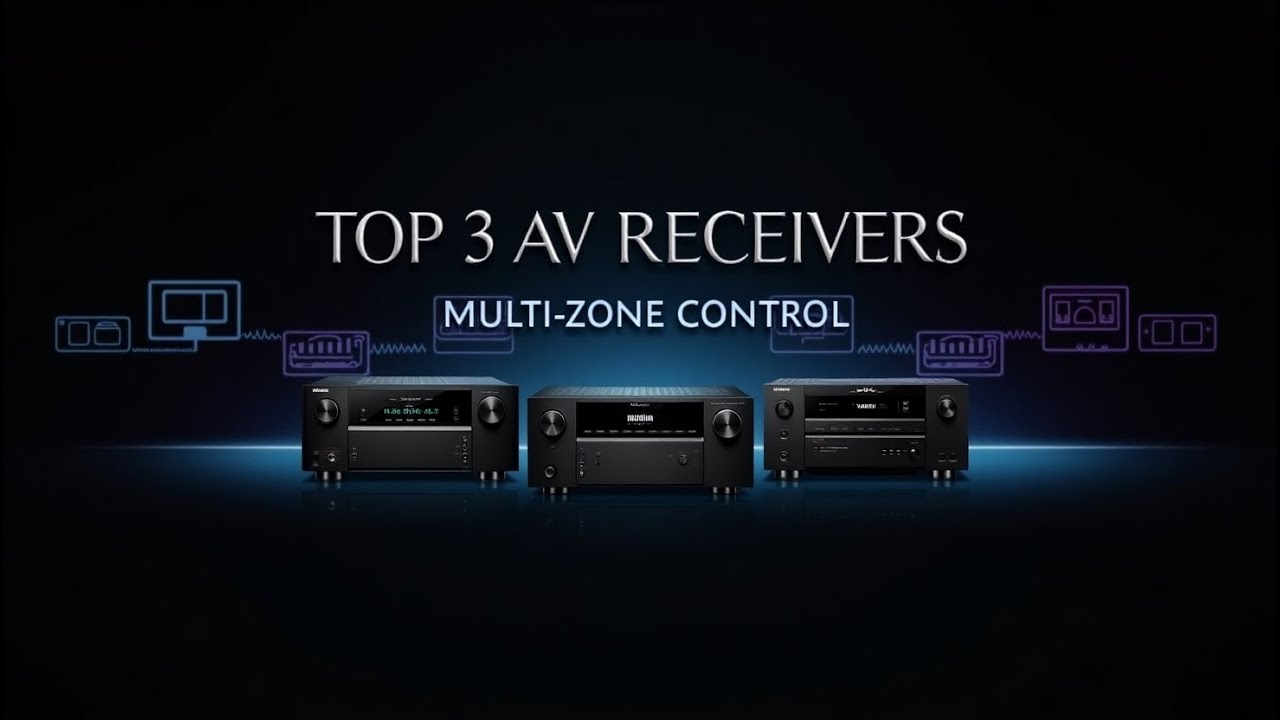 Top 3 AV Receivers with Next-Gen Multi-Zone Control &ndash; Seamless Sound in Every Room!