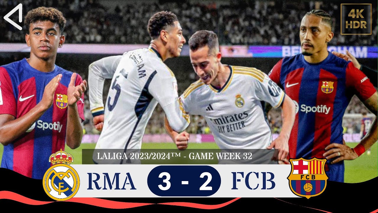 ريال مدريد يقلب الطاولة على برشلونة بريمونتادا درامية ويحسم لقب الدوري 🤯🔥 ملخص المباراة 2024