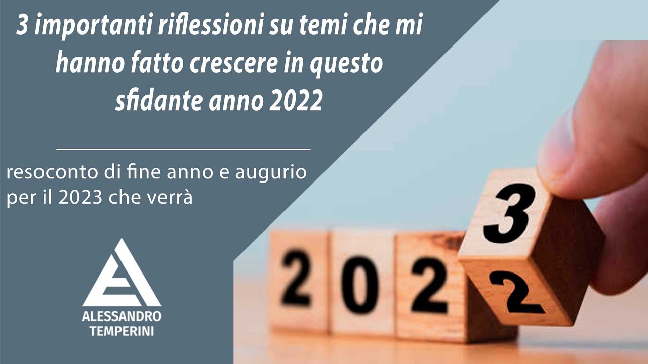 3 importanti riflessioni di fine anno per entrare PRONTI nel 2023