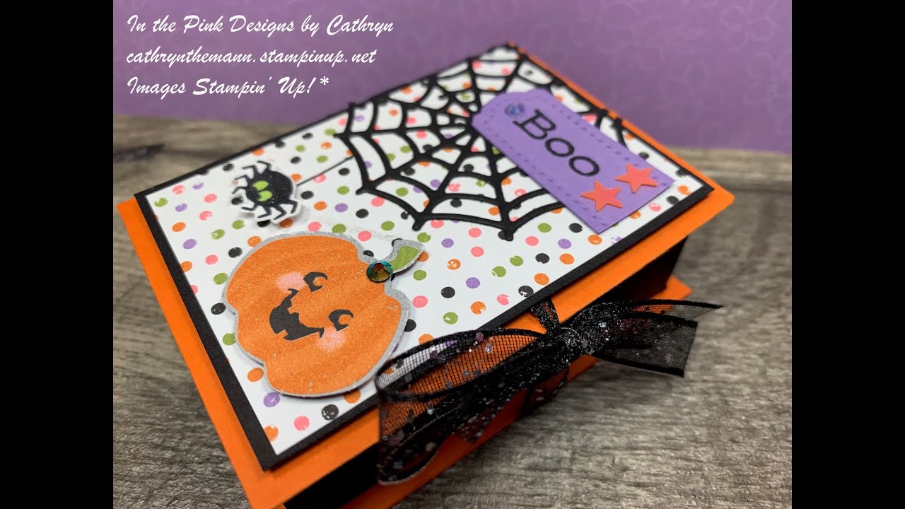 HALLOWEEN BOOK BOX with FRIGHTFUL TAG DIES - Stampin' Up!