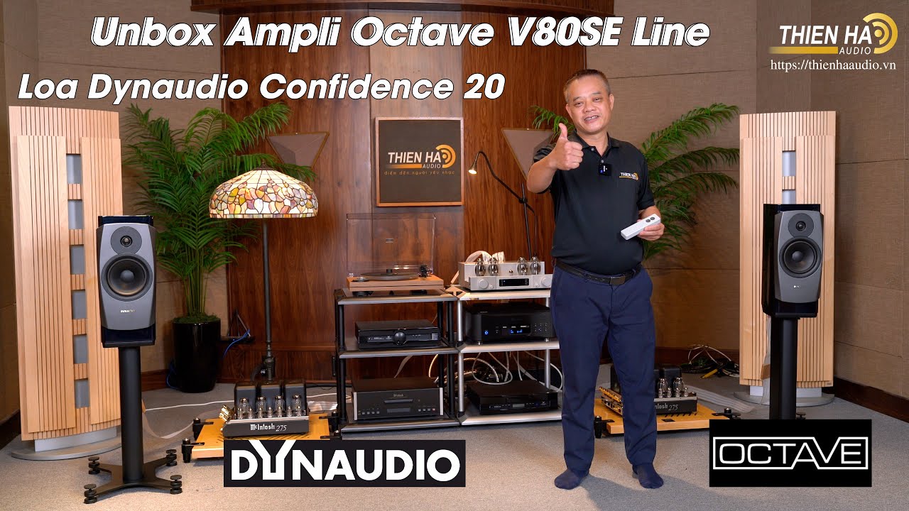 Unbox Ampli Octave V80SE Line Và Phối Ghép Loa Dynaudio Confidence 20 - Chinh Phục Đôi Loa Khó Tính