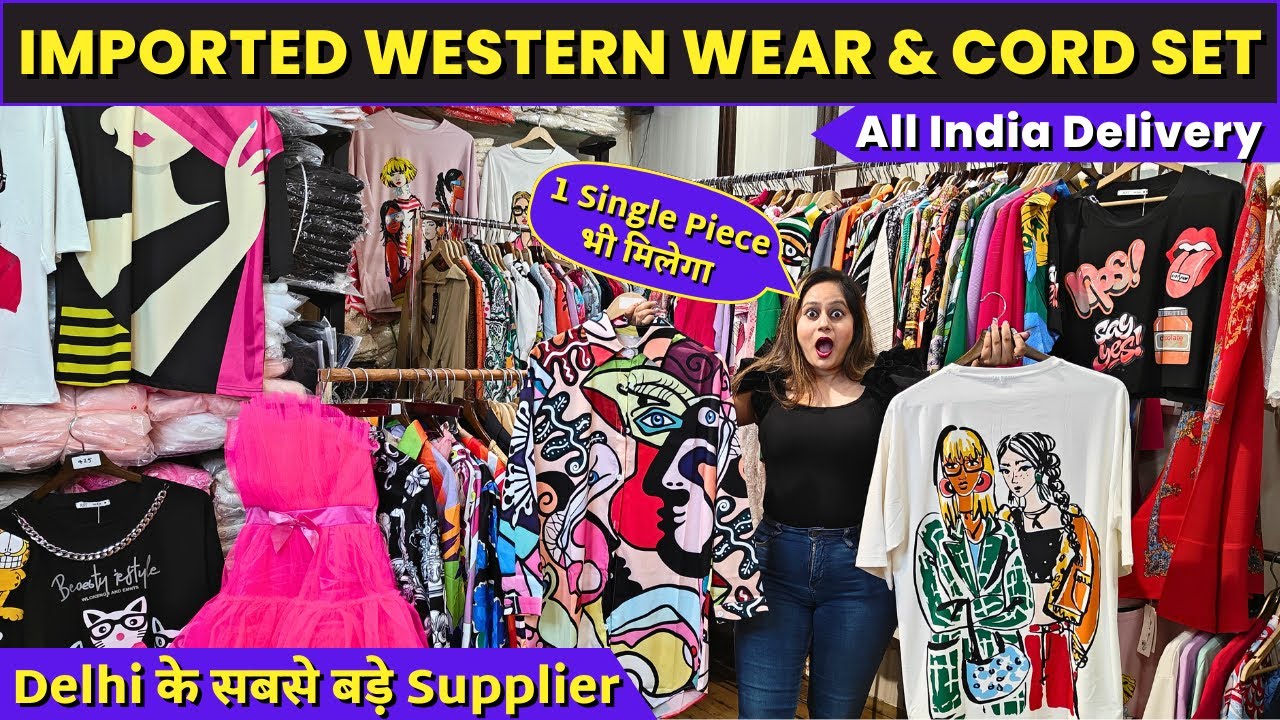 Imported Western Dress Cord set Ladies Dresses Tops Party wear dress Market in Delhi #westernwear