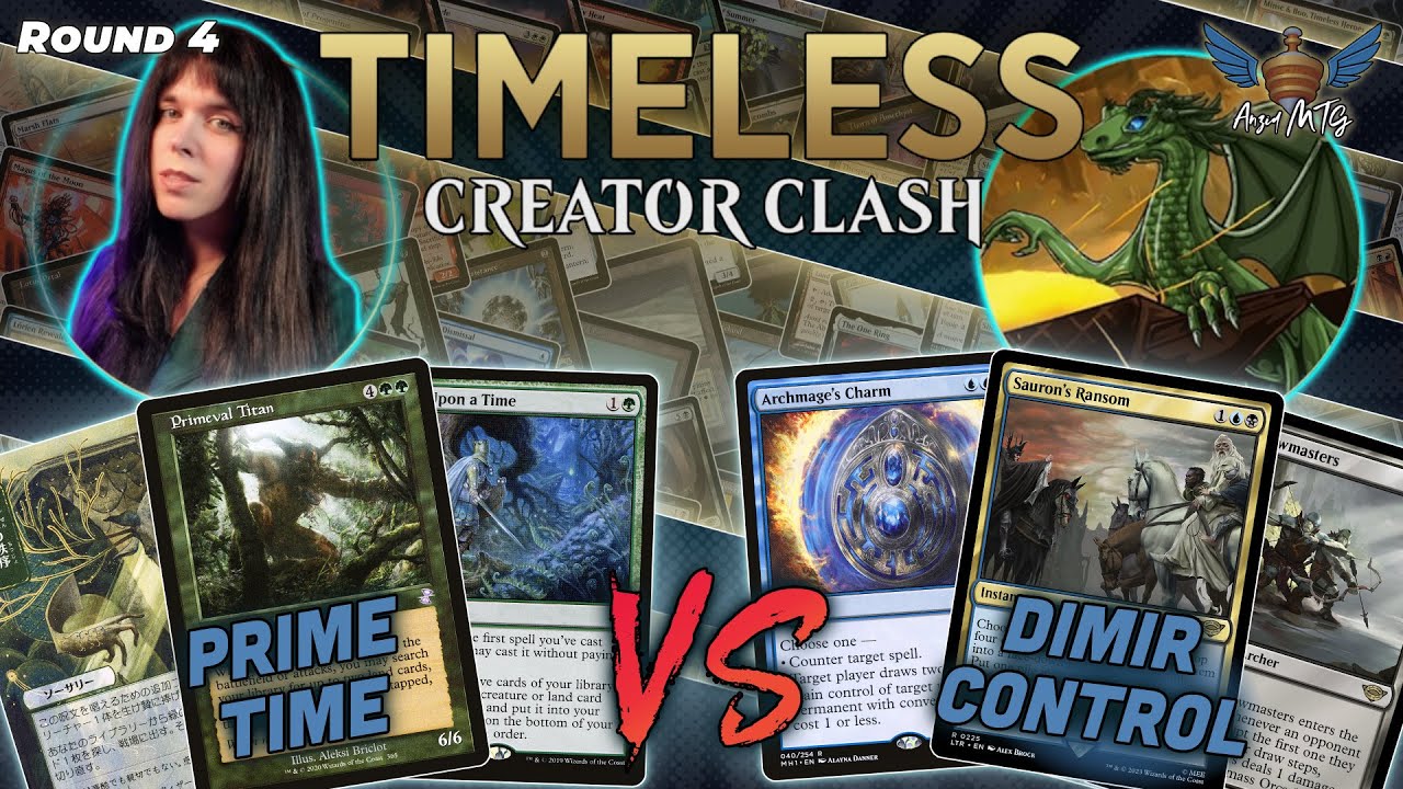MTG Timeless | Mono-G Prime Time vs Dimir Control | Timeless Creator Clash | Round 4