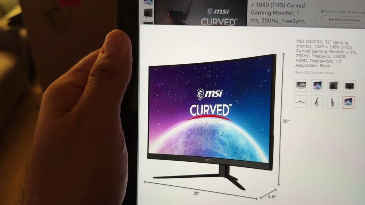 MSI G32C4X Monitor Unboxing