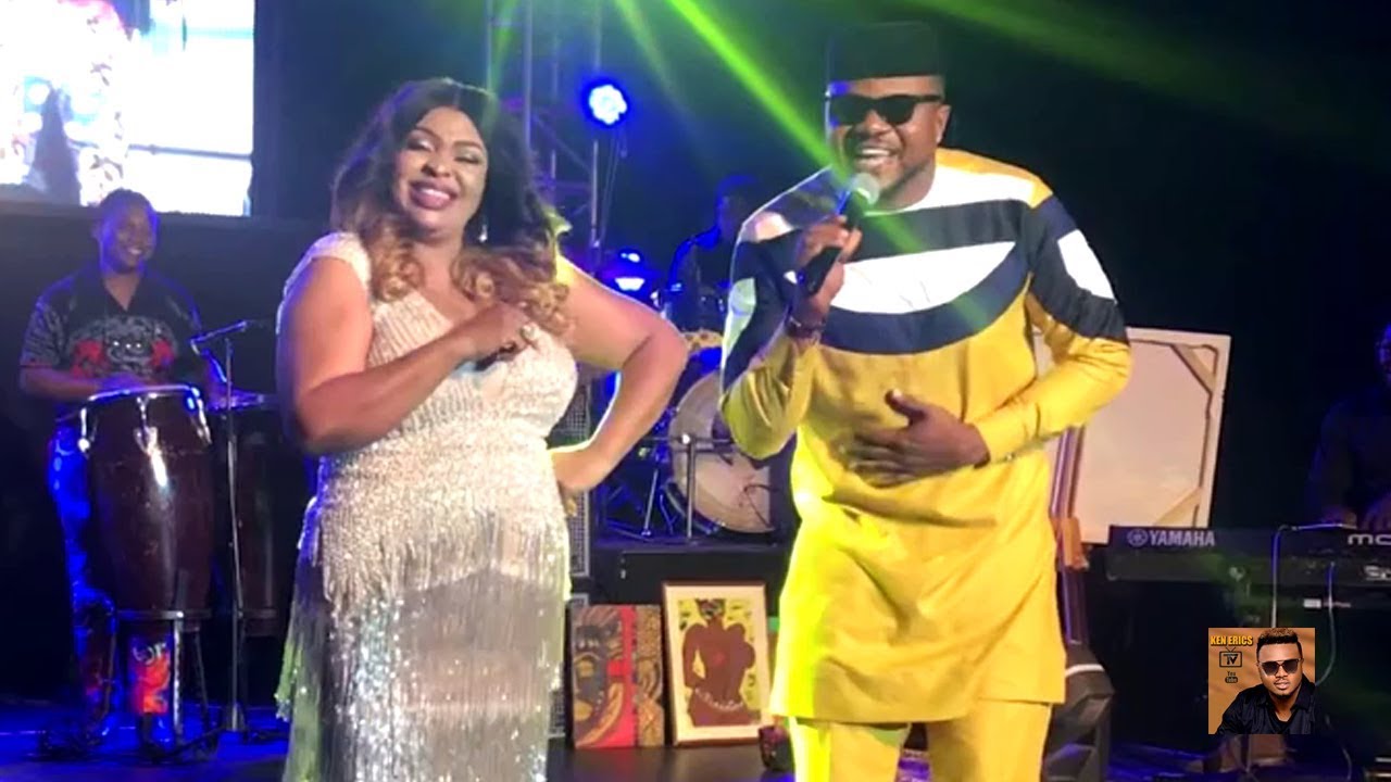 Jennifer Eliogu and Ken Erics sing for the Stars. 