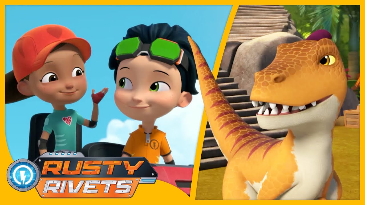 Rusty’s Dino Island +MORE | Rusty Rivets | Cartoons for Kids