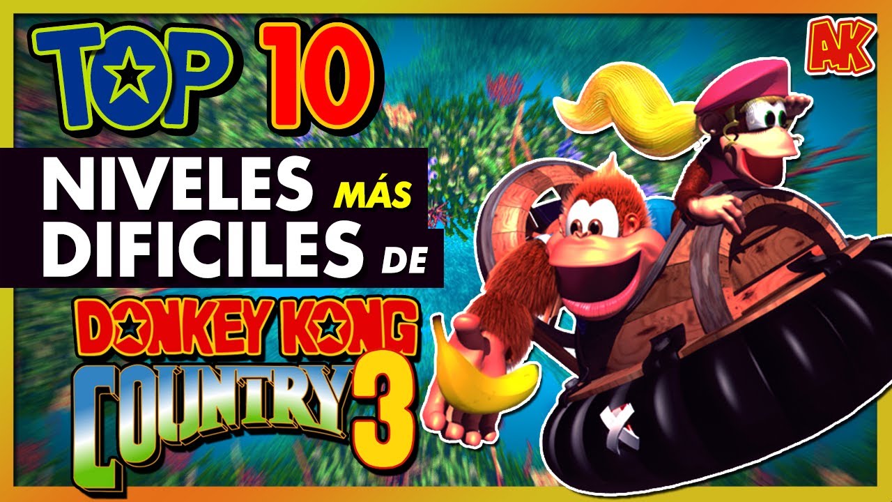TOP 10: Niveles MÁS DIFICILES de DONKEY KONG COUNTRY 3
