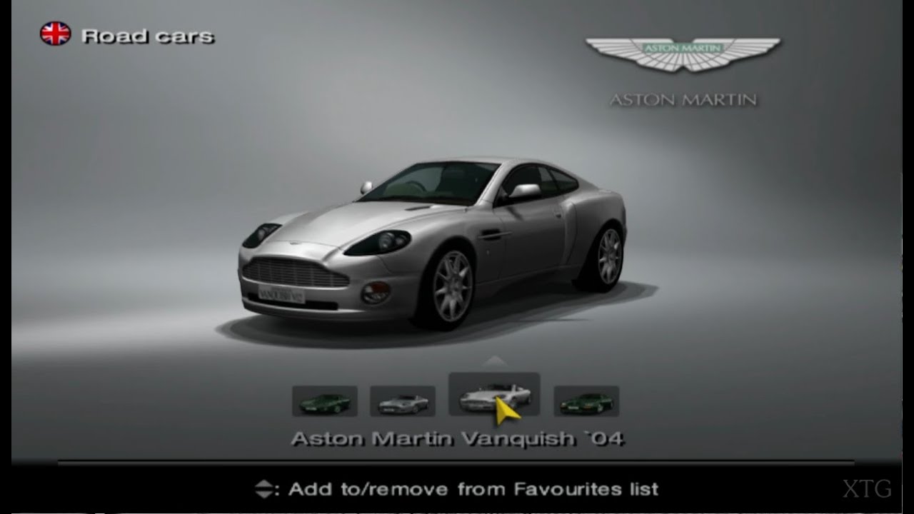 Gran Turismo 4 - Aston Martin Car List HD PS2 Gameplay