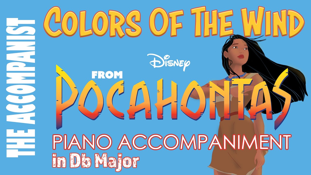 Colors Of The Wind (Pocahontas) - Piano Accompaniment [Karaoke Lyrics in CC]