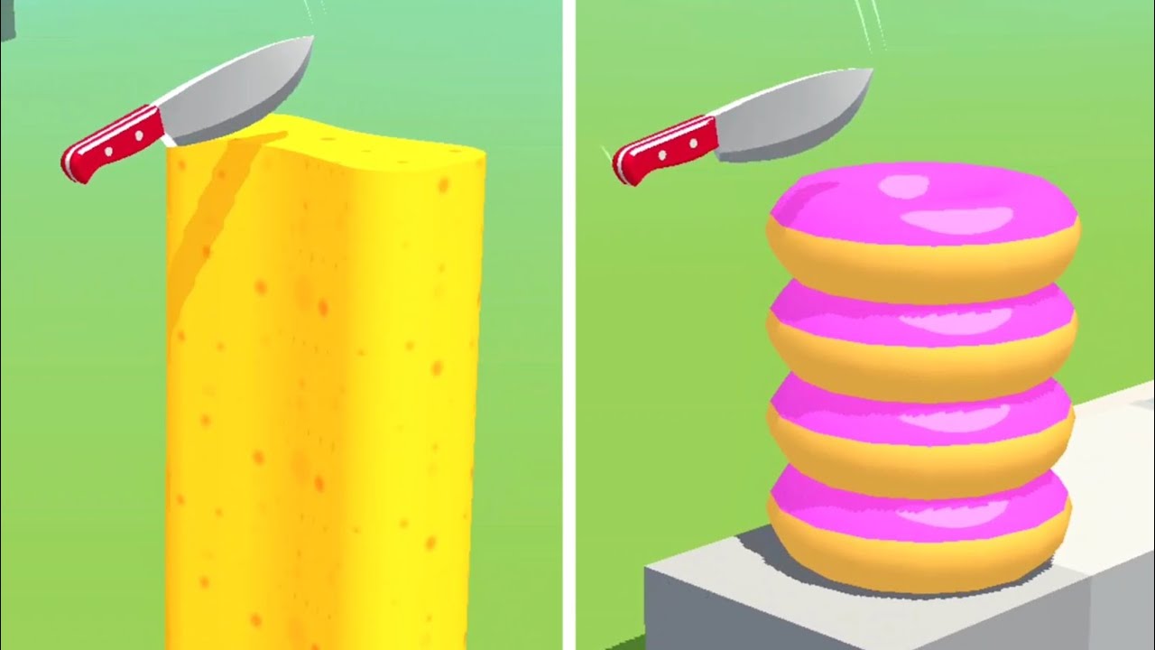 Slice It All Gameplay! Satisfying and Relaxing ASMR Slicing Video