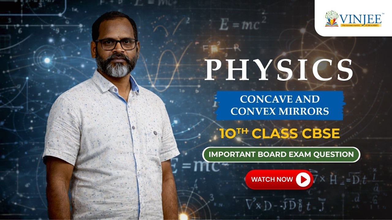 Concave & Convex Mirrors Explained | Class 10 CBSE Physics | Board Exam Important