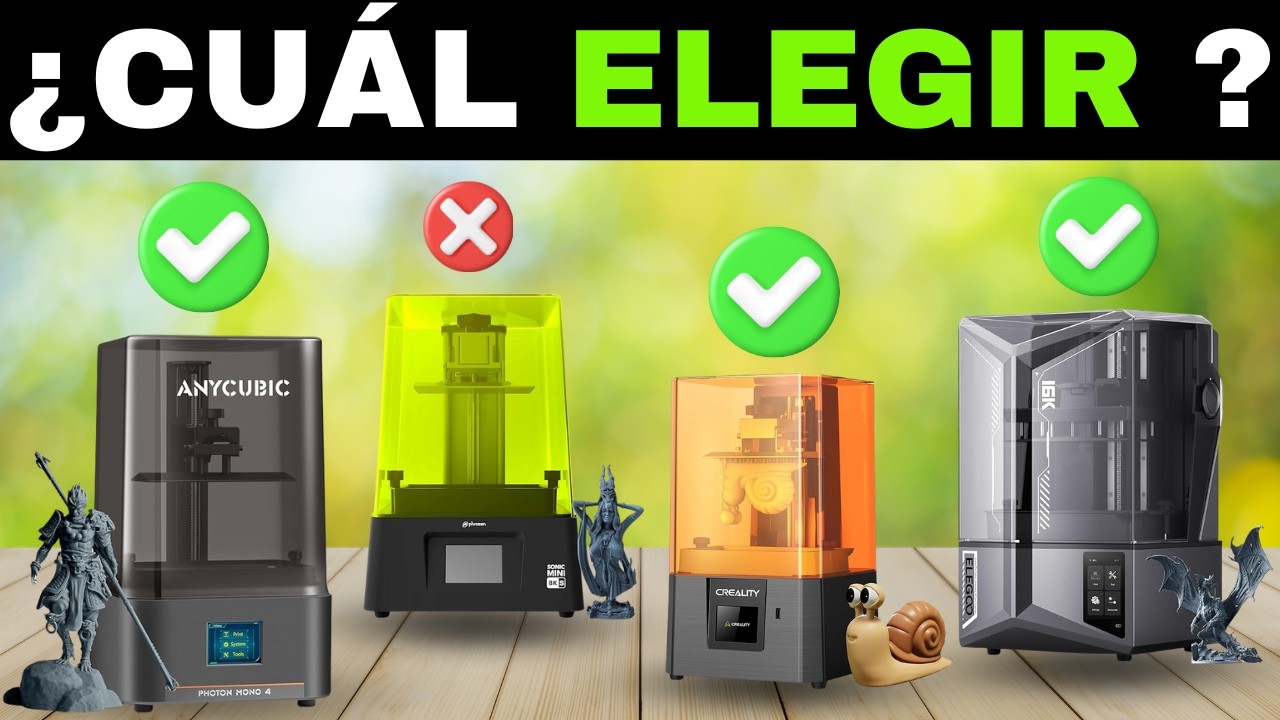✅ TOP 10 Mejores Impresoras 3D de RESINA Calidad-Precio [2026]🖨️[NO compres SIN VERLO] Baratas y Pro