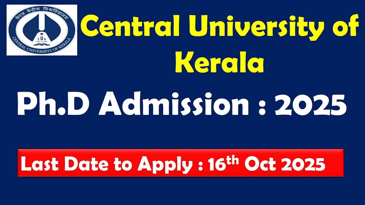Central University of Kerala PhD Admission 2025 Details Revealed! #kerala #tamilnadu 