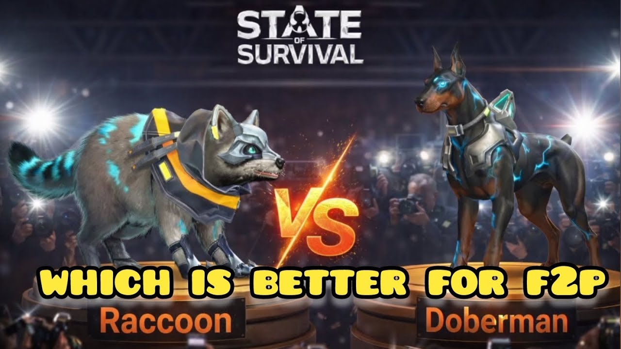 State of Survival: Raccoon or Doberman - which is better(english subtitles)