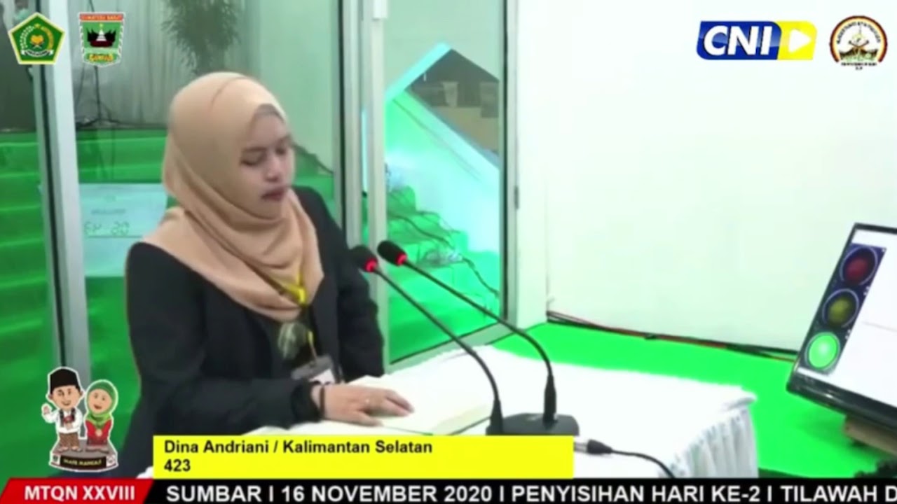 MTQ NASIONAL PADANG 2020 | TILAWAH GOLONGAN DEWASA | Dina Andriani KALSEL | Babak Penyisihan