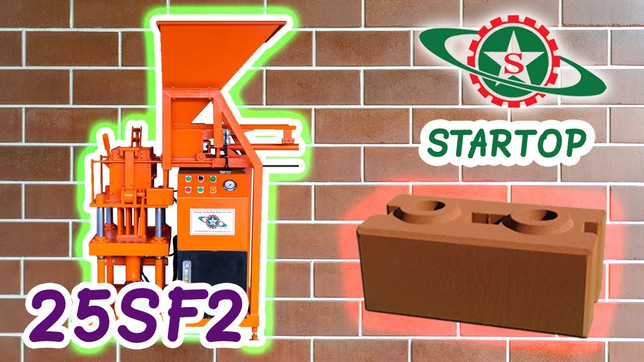 Model:25SF2 Semi-automatic-Auto feeder/Startop Interlocking Brick Company/Interlocking brick machine