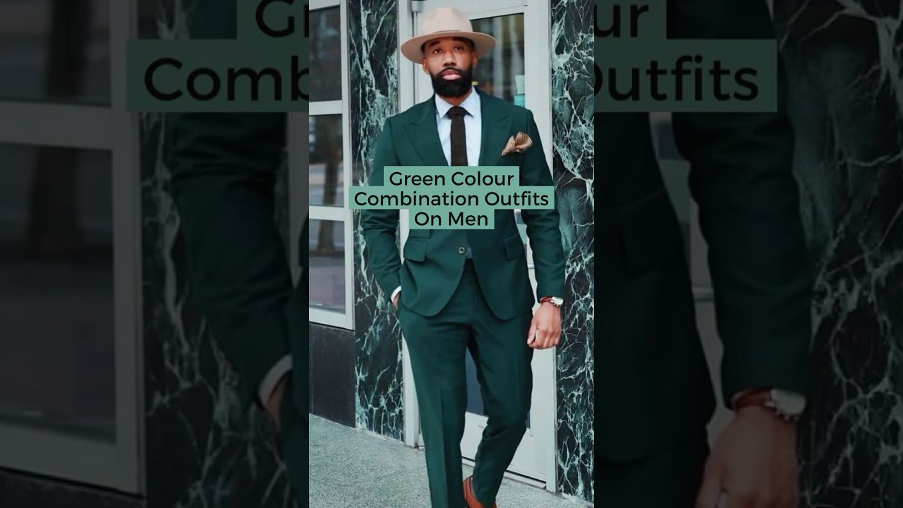 Green Colour Combination Outfits On Men 